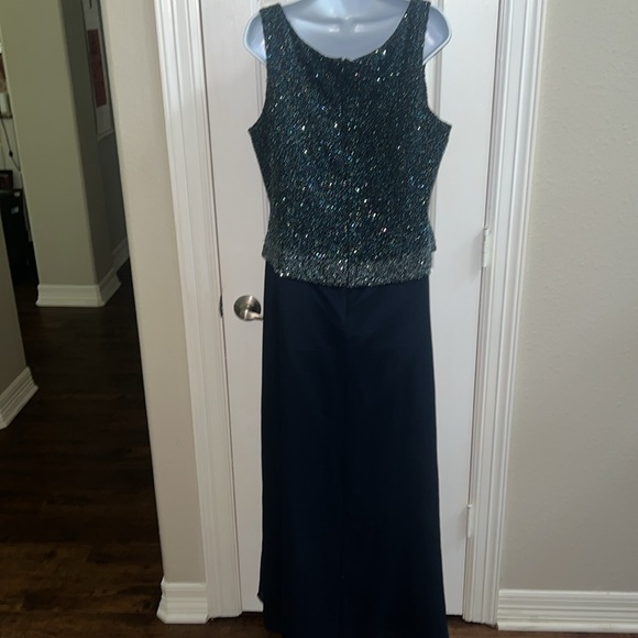 Floor Length Formal Dress with Bling Top - Picture 6 of 15